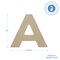 Wooden Letter A 12 inch or 8 inch or 8 inch, Unfinished Large Wood Letters for Crafts | Woodpeckers